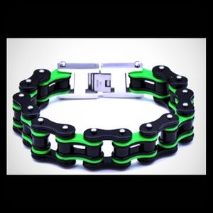 Mens D&Z Stainless biker bracelets